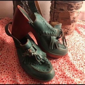 Saguaro Wooden Heel Shoes